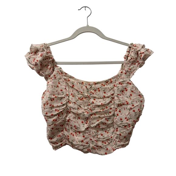 Altar'd State Floral Crop Top - Picture 1 of 6